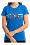 Ladies Graphic T-shirt -ROYAL BLUE - 2