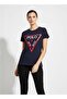 Ladies Graphic T-shirt -NAVY