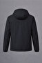 Men's Relax Fit Pocketed Lined Black Raincoat - 6