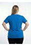 Ladies Graphic T-shirt -ROYAL BLUE - 3