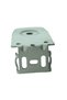 Narrow Case Round Hole Long Cream Painted Metal Leg - 9