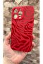 حافظة مطاطية كلاسيكية من السيليكون بنمط الحمار الوحشي الأحمر متوافقة مع هاتف iPhone 13 Pro Max وتمتص الصدمات - 4