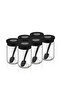 Qlux Ideas 6-Piece Glass Spice Jar Set with Spoons - Practical Spice Jar Set Domestic Production Bpa Free - 4