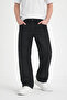 Men's Black Washed Baggy Fit Jeans