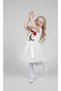 Girl's April 23Rd and October 29Th Performance Outfit Kocatepe Short Sleeve Red T-Shirt White Tutu Skirt Set - 2