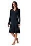 Combed Cotton Mood Women's Black Nightgown 9929