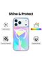 iPhone 15 Compatible Prismedge Magsafe Transparent Case – Laser Optical Rainbow Reflective Transparent - 4