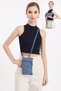 Black Ultra-Light Fabric Casual Small Size Women's Phone, Money and Card Bag - 6