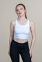 Women's Summer White Body Camisole U-Neck Short Undershirt 614 - 2