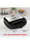 3-in-1 Sandwich Maker, 750W, Nonstick, Waffle & Grill Plates - 4