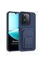 Redmi 15C Case Pocketpro Litchi Navy Blue