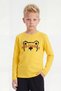 3-Piece Round Neck Print Detailed Long Sleeve 3-Piece Boys' T-Shirt - 2