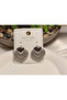 Zircon Stone Heart Earrings (1.5 cm) - 3