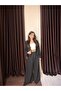 Women's Rope Detailed Blazer Jacket and Trousers Set - 2