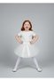 Girl's April 23Rd October 29Th Performance Outfit Solid Color Short Sleeve Red T-Shirt White Tutu Skirt Set