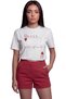 "Queen of Hearts" Playing Card Themed Printed 100% Cotton Relaxed Fit Premium Women's T-Shirt