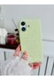 Flexible Protective Silicone Case with Green Mini Flower Design, Compatible with iPhone 16 - 2