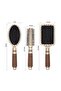 3-Piece Professional Hair Brush and Comb Set - Gold/Coffee Design Detangling Brush Set - 6