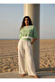 Mumbai Muslin Crop & Pants Set / Green