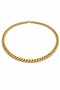 Luxury Men's Yellow Gold Stainless Steel Thick Gourmet Chain Necklace