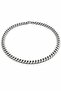 Men's Stainless Steel White Color Thick Gourmet Chain Necklace