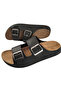 Md Textile Gezer Natural Double Buckle New Season Men's Slipper Models - 4