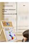 Kids Double-Sided Wooden Art Easel with Magnetic Black & White Board - 6