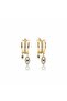 Anti-Tarnish Steel Zircon Stone Earrings - 2