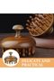 Premium Wooden Scalp Massage Brush, Shampoo Brush for Wet and Dry Hair, Reduces Dandruff - 4