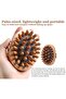 Wooden Massage Body Brush Manual Body Massager Brush Tool for Neck Legs Back - 3