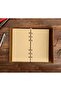 Green Leather Cover Leaf Patterned Notepad - 2