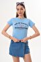 Women's Print Detailed Crew Neck T-Shirt 260141 - 4
