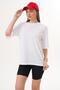 Women's Back Print Detailed Crew Neck Oversize T-Shirt 260257 - 5