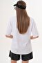 Women's Print Detailed Crew Neck Oversized T-Shirt 260071 - - 5