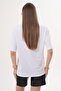 Women's Print Detailed Crew Neck Oversize T-Shirt 260149 - 5