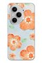 Honor 400 Pro Compatible Orange Flower Oil Painting Pattern Transparent Phone Case
