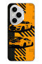 Honor 400 Pro Compatible Yellow Racing Car Pattern Transparent Phone Case