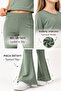 Girl's Green Modal Fabric Long Sleeve Double Set - 4