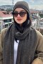 Women's Winter Anthracite Scarf and Beanie Set |   Stylish Knitting Set - 3
