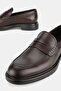 Men's Brown Genuine Natural Leather Size 39-45 Eva Sole Loafer Shoes - 3