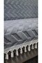 Tasseled Bohemian Sofa Cover - Chenille Textured Non-Slip Sofa Throw - 170X210 cm - 3