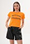 Women's Print Detailed Crew Neck T-Shirt 260141 - 4