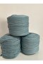 Soft Pastel Blue Combed Cotton Yarn Bag Knitting Yarn - (600-650Gr) 1 Piece - 2