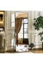 ® Decorative Black Floor Mirror, Vertical, Rectangular, Rounded Corners, 150x40 cm