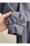 Canan Beli Gathered Jacketed Gilet Dress-Ek647 Anthracite - 5