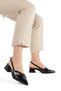 Women's Shiny Cross-Strapped Casual Low-Heeled Ballerina Shoes - 3