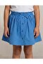 Girls Blue Yarn Dyed Check Skirt - 5