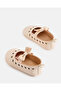 Baby Pink Heart Laser Cut Pram Shoes - 4