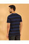 Men Black/Navy Printed T-Shirt - 3
