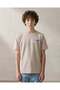 Senior Boys Beige Oversized Printed T-Shirt